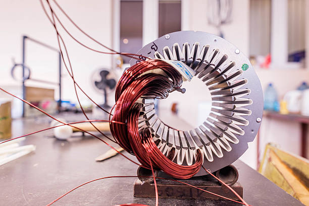 copper wire in a motor, electric magnetic device for rotor
